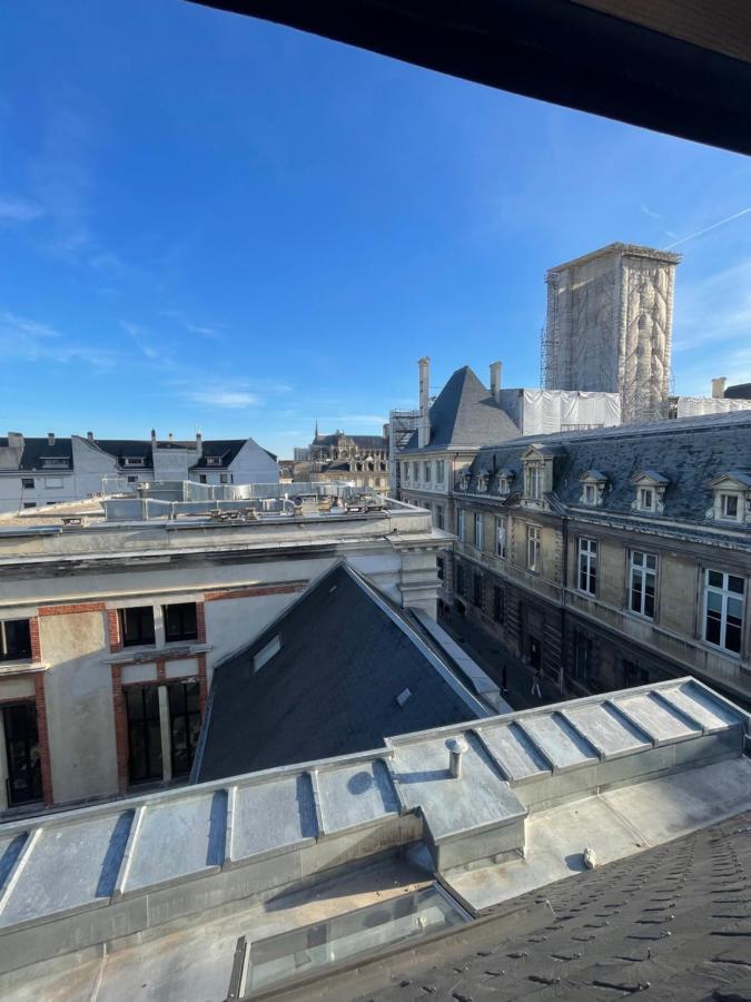 Au Coeur De La Ville De แร็งส์ ภายนอก รูปภาพ